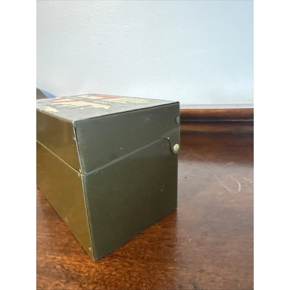VTG 1858-19?? Chicago YMCA SCHOOLS Chicago, Illinois Metal Storage File Box